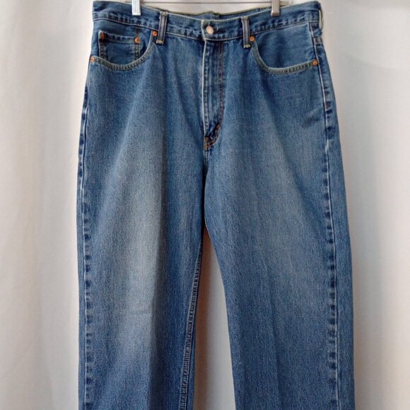 Vintage 90s Levis 550 Jeans Mens 38x30 Blue Denim Relaxed Fit Made in USA